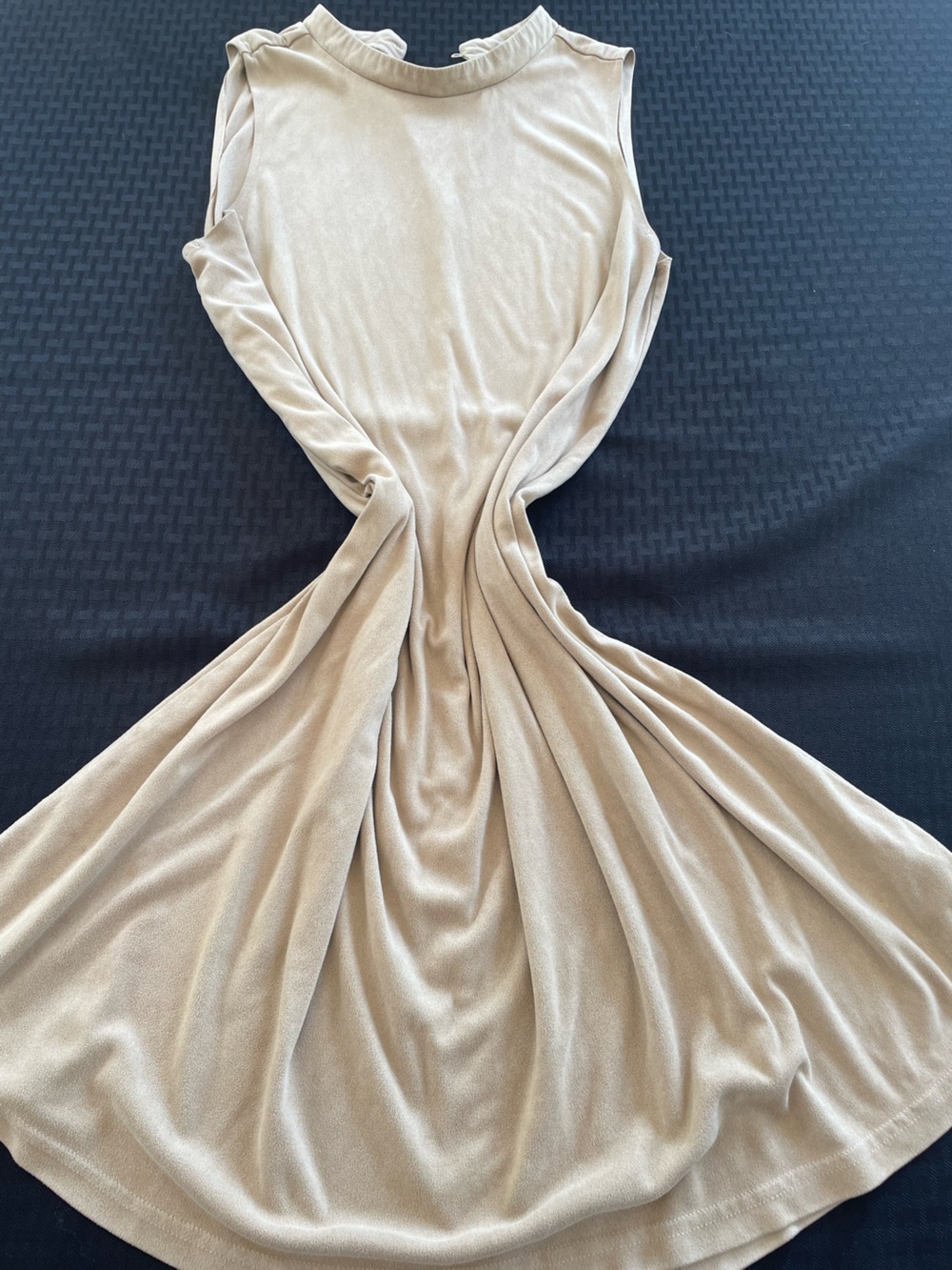 Charming Charlie Sleeveless Maxi Dress in Light Beige